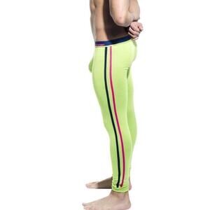 Andrew Christian Almost Naked Action Boxer Neon Lime Green Legging Tight Size XS